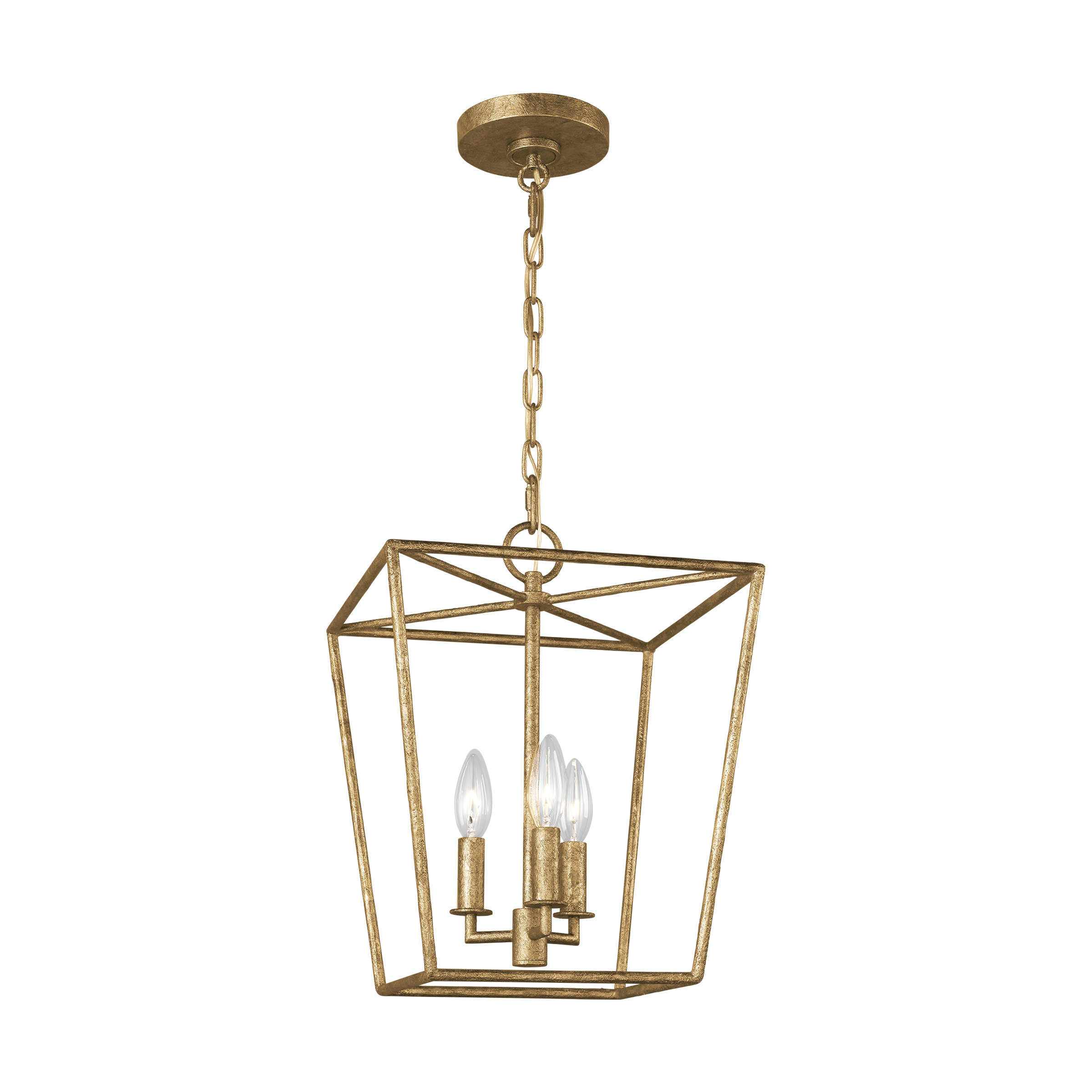 Viota Small Lantern Casted Gild