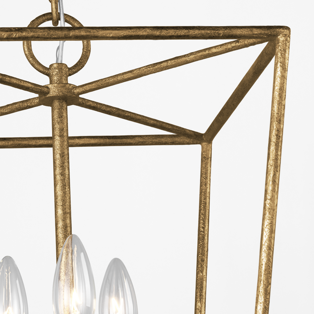 Viota Small Lantern Casted Gild
