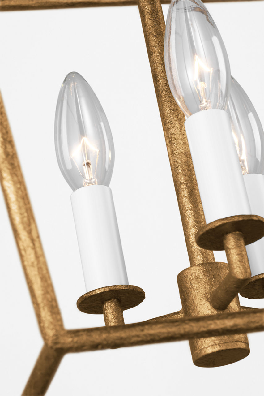 Viota Small Lantern Casted Gild