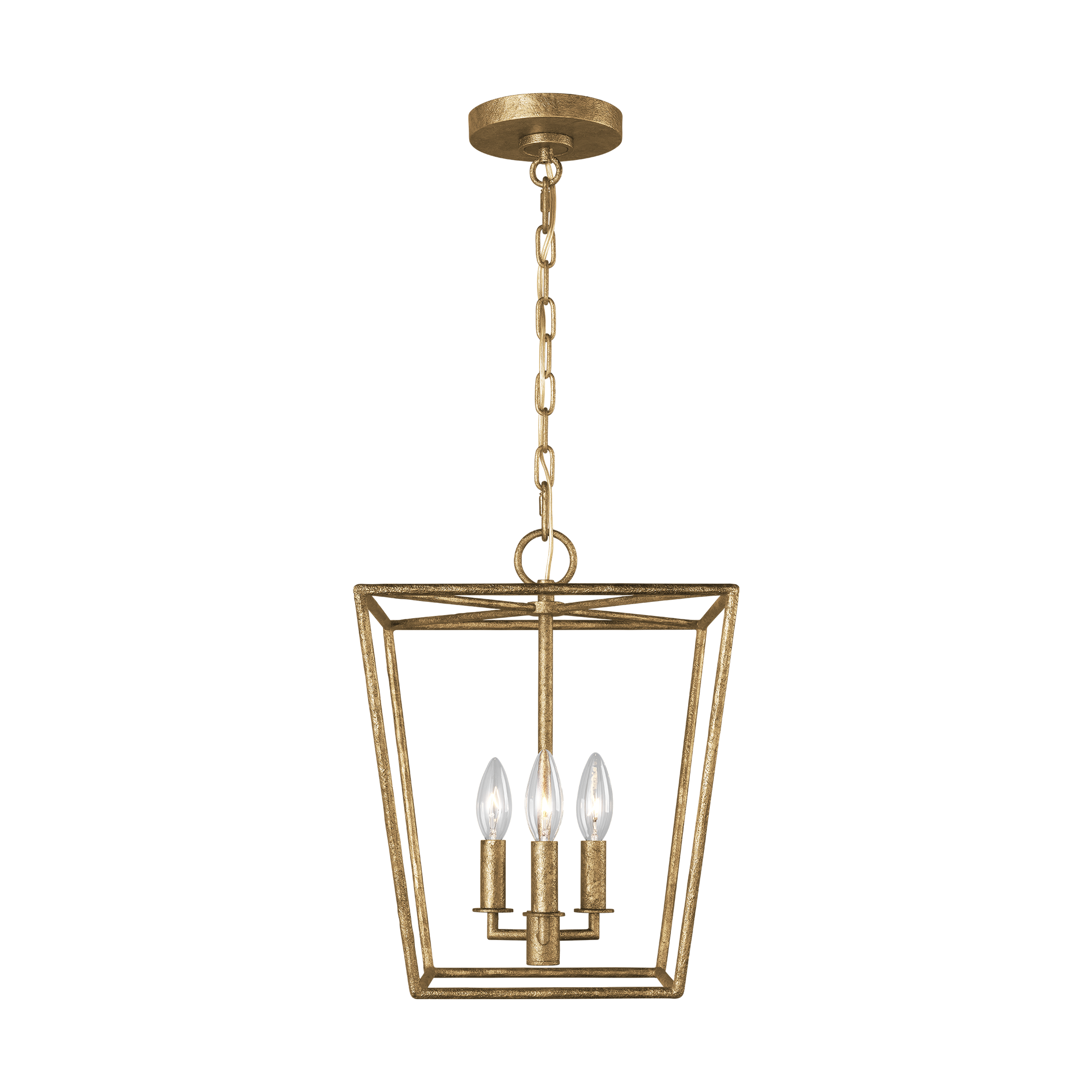 Viota Small Lantern Casted Gild