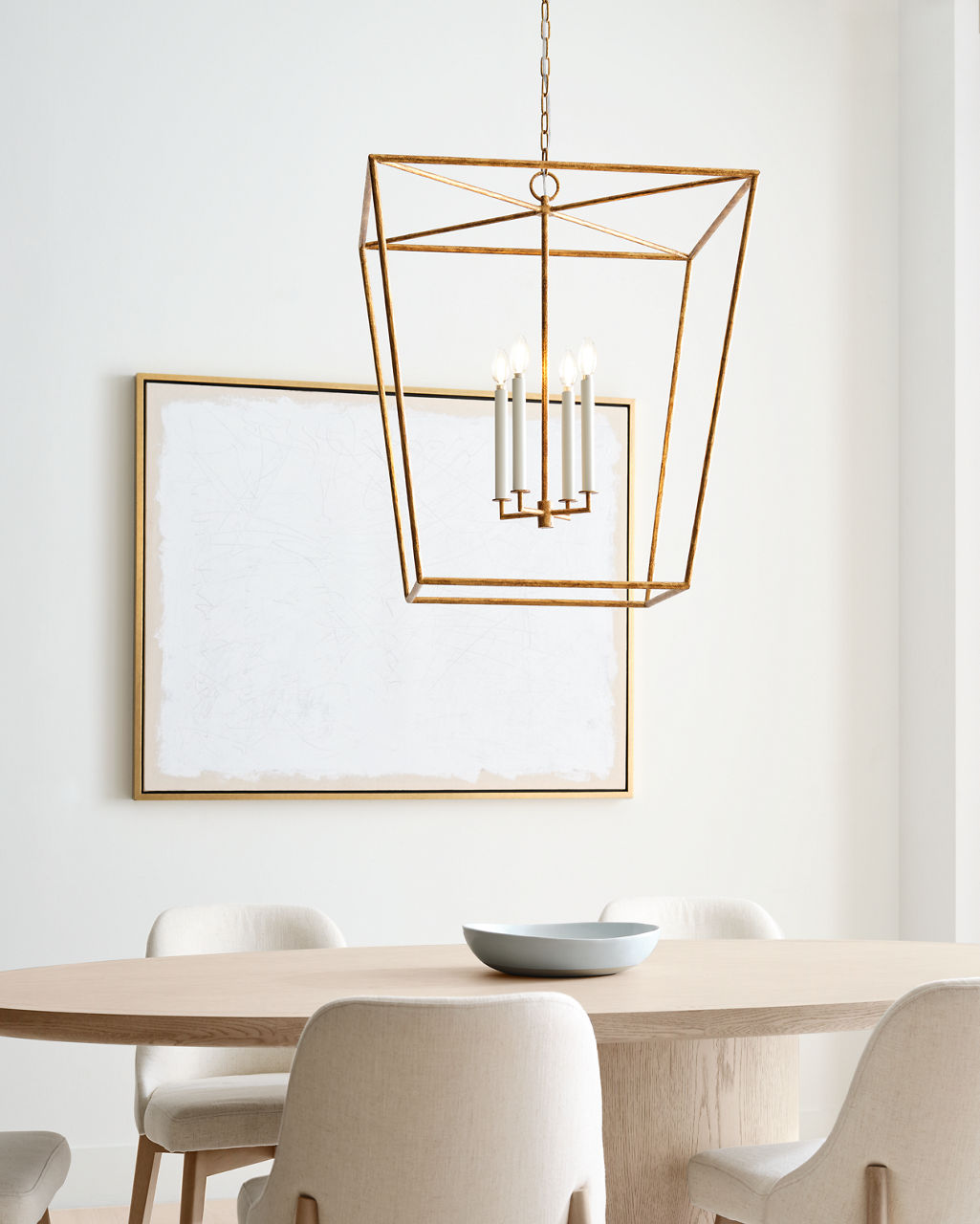 Viota Large Lantern Casted Gild