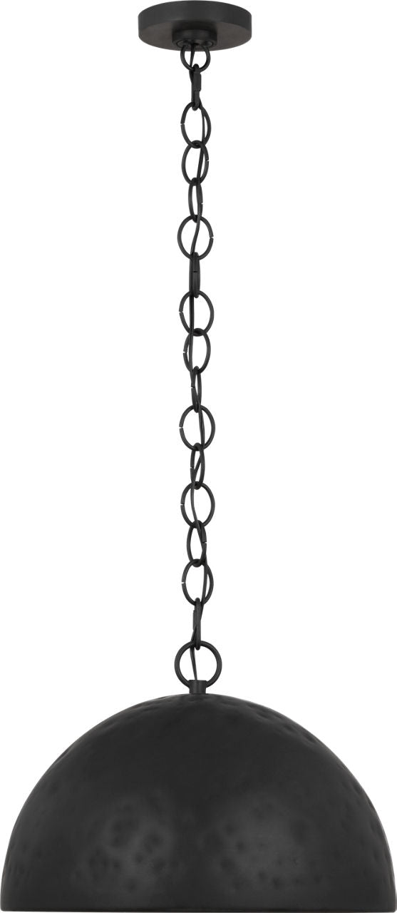 Whare Large Pendant | Aged Iron
