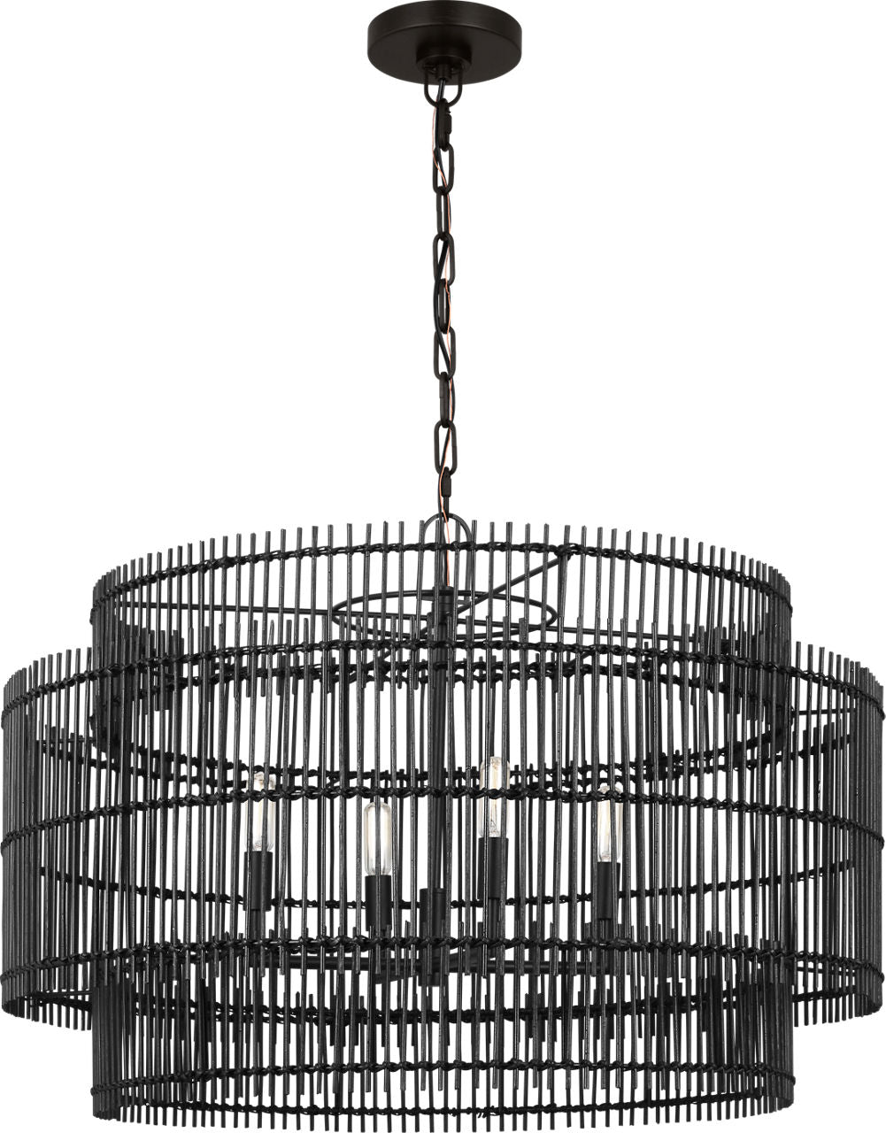 Elio Large Hanging Shade Aged Iron