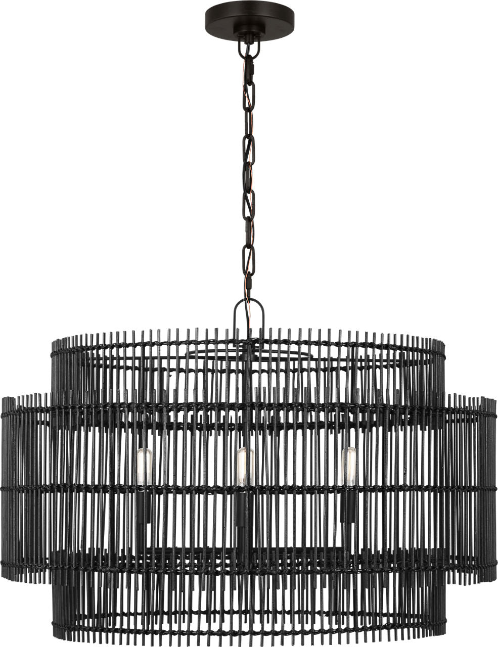 Elio Large Hanging Shade Aged Iron