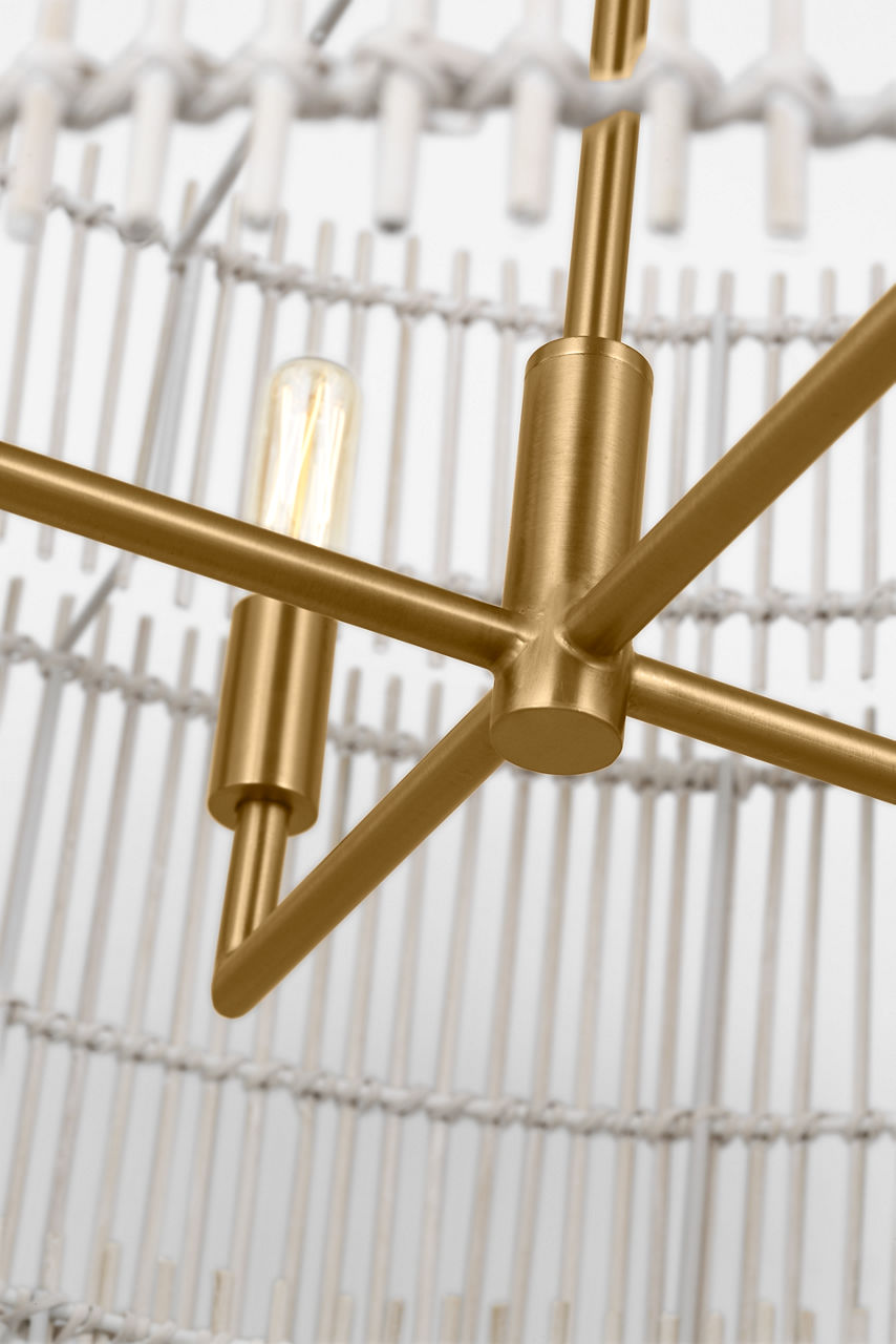 Elio Large Hanging Shade Burnished Brass