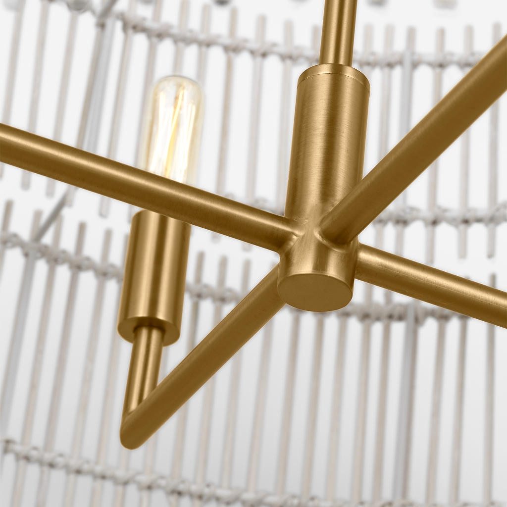 Elio Large Hanging Shade Burnished Brass