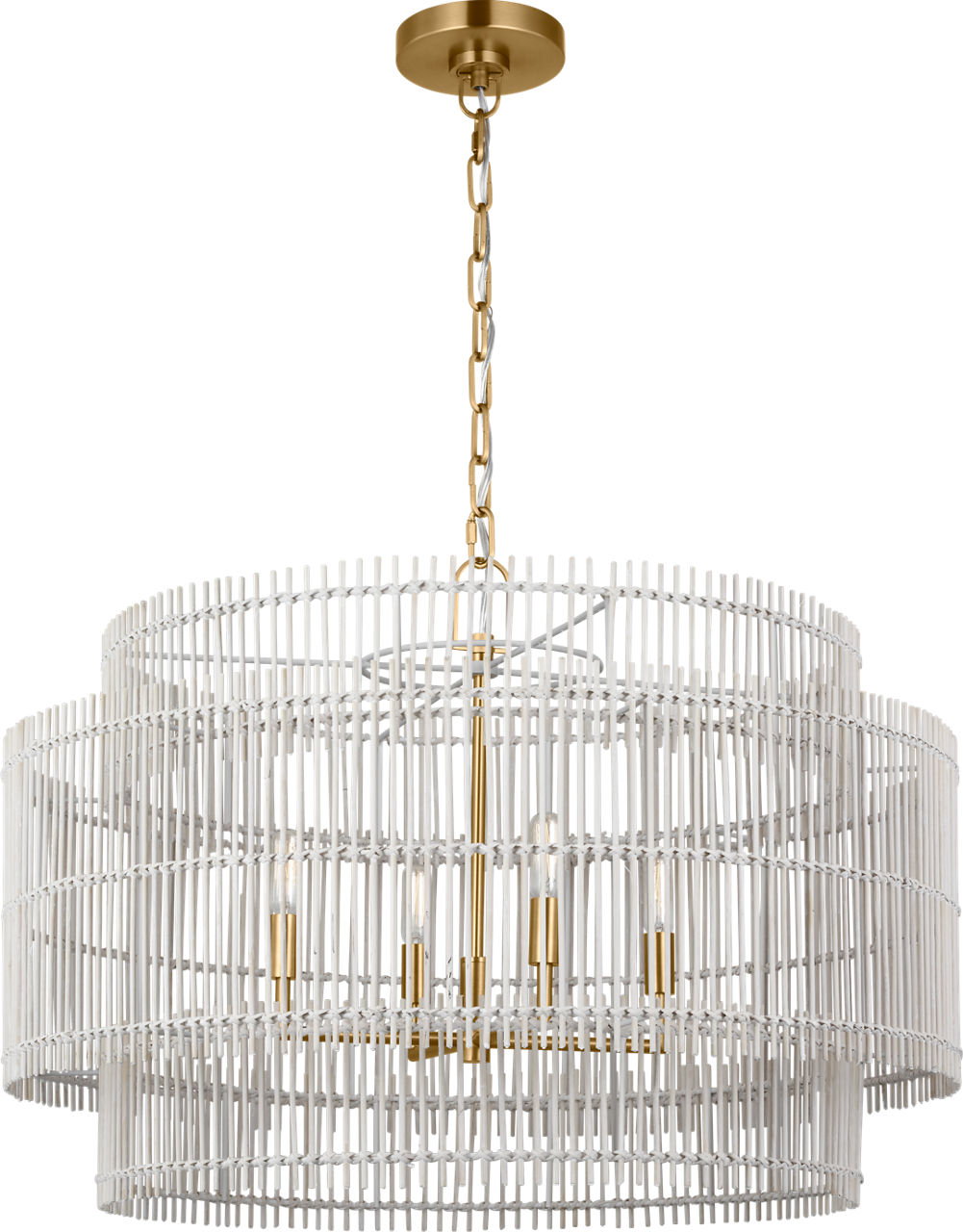 Elio Large Hanging Shade Burnished Brass