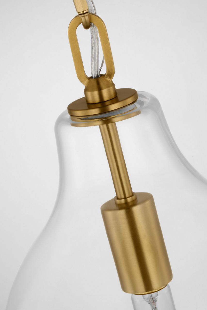Magnus Large Pendant Burnished Brass