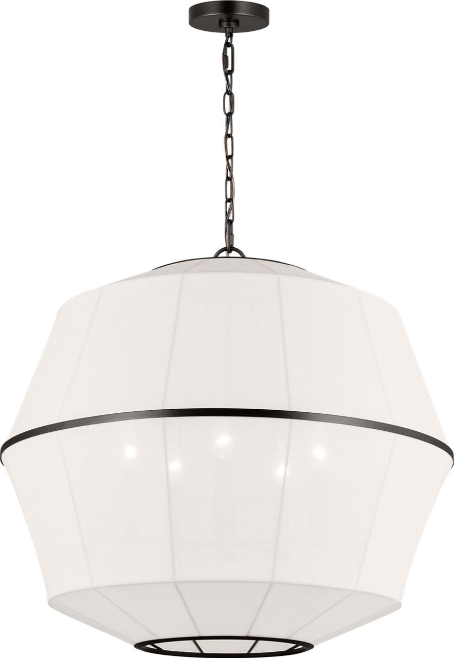 Hikari Large Chandelier Aged Iron