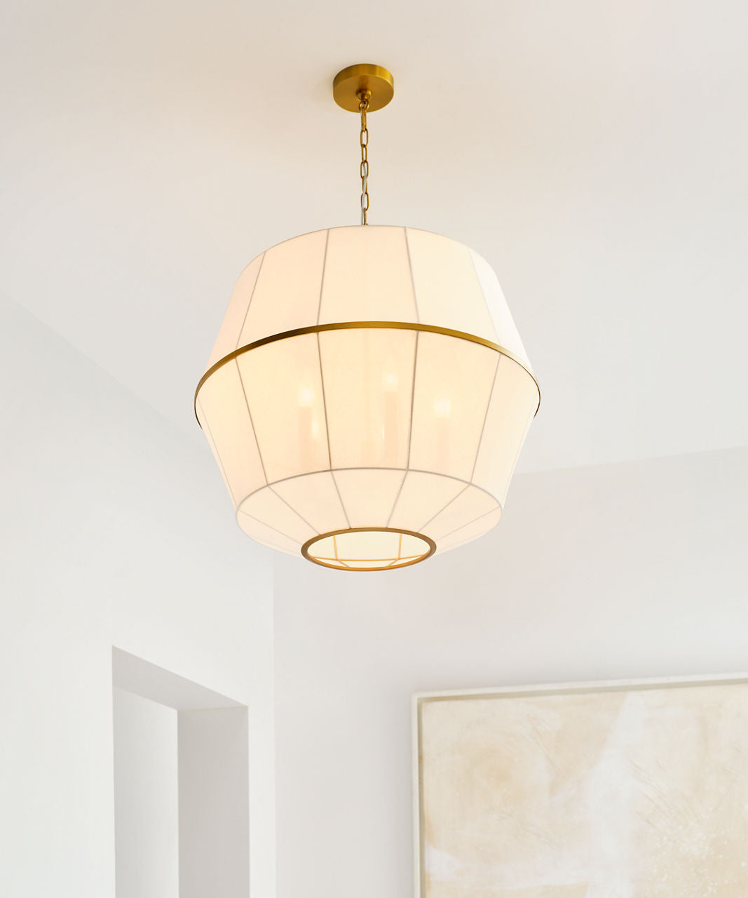 Hikari Large Lantern Burnished Brass