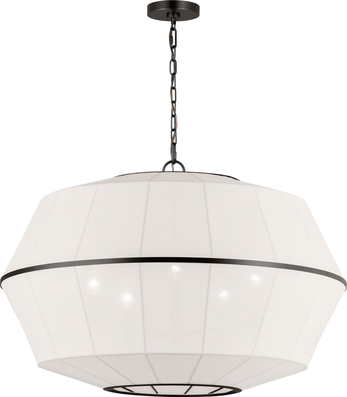 Hikari Wide Lantern Aged Iron