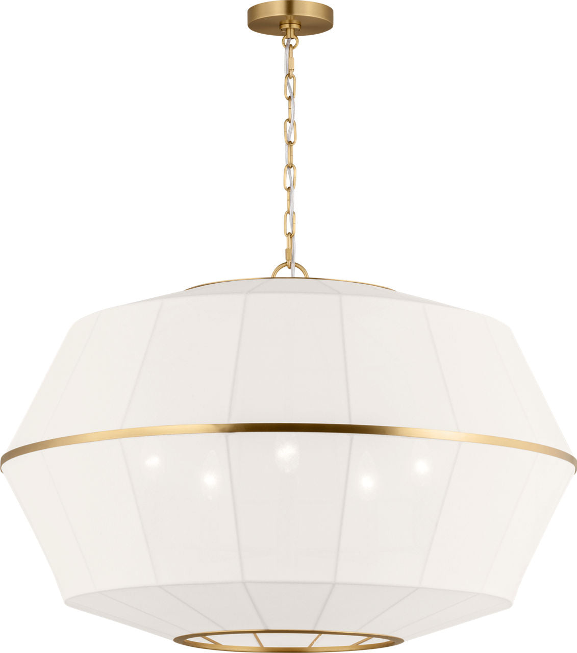 Hikari Wide Lantern Burnished Brass
