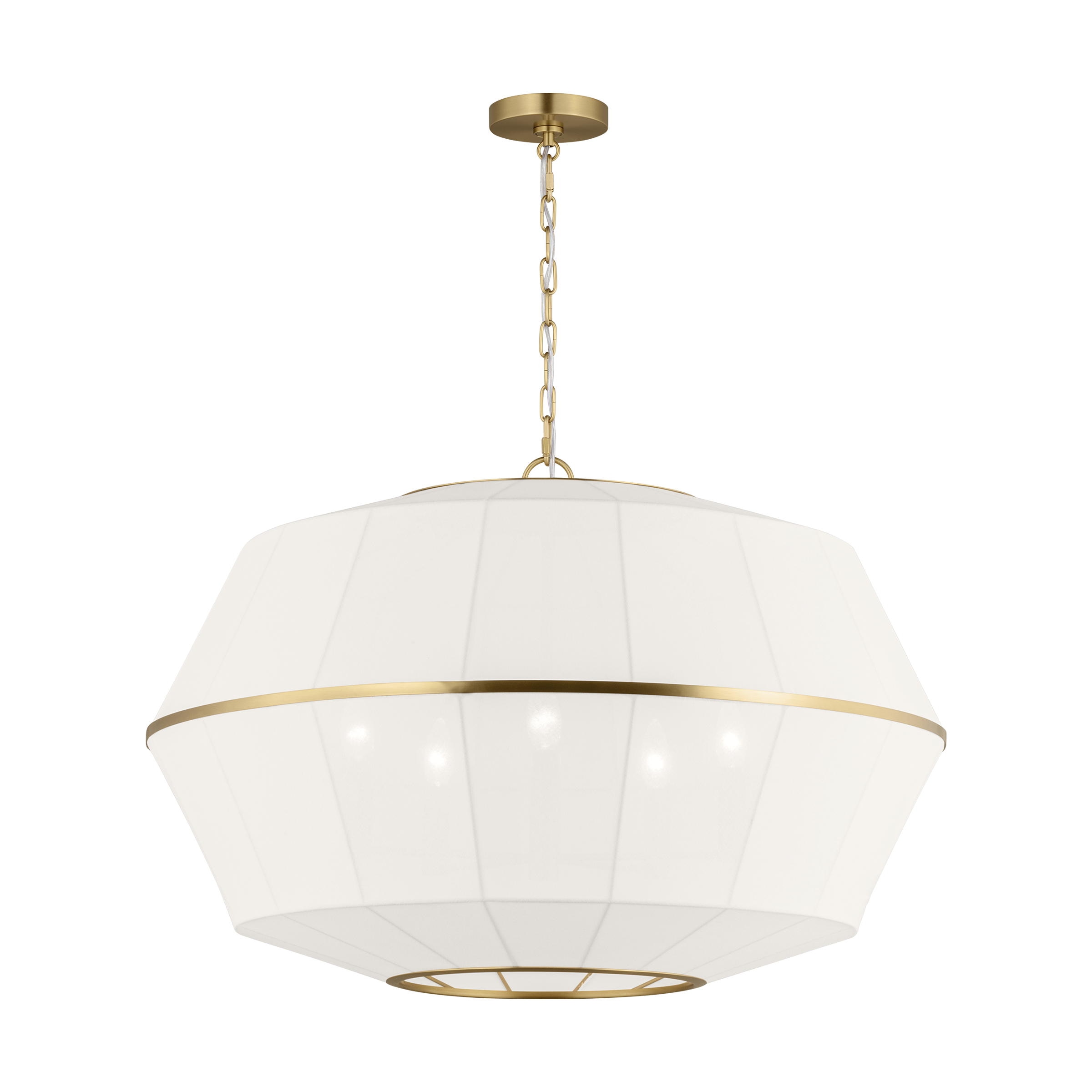Hikari Wide Lantern Burnished Brass