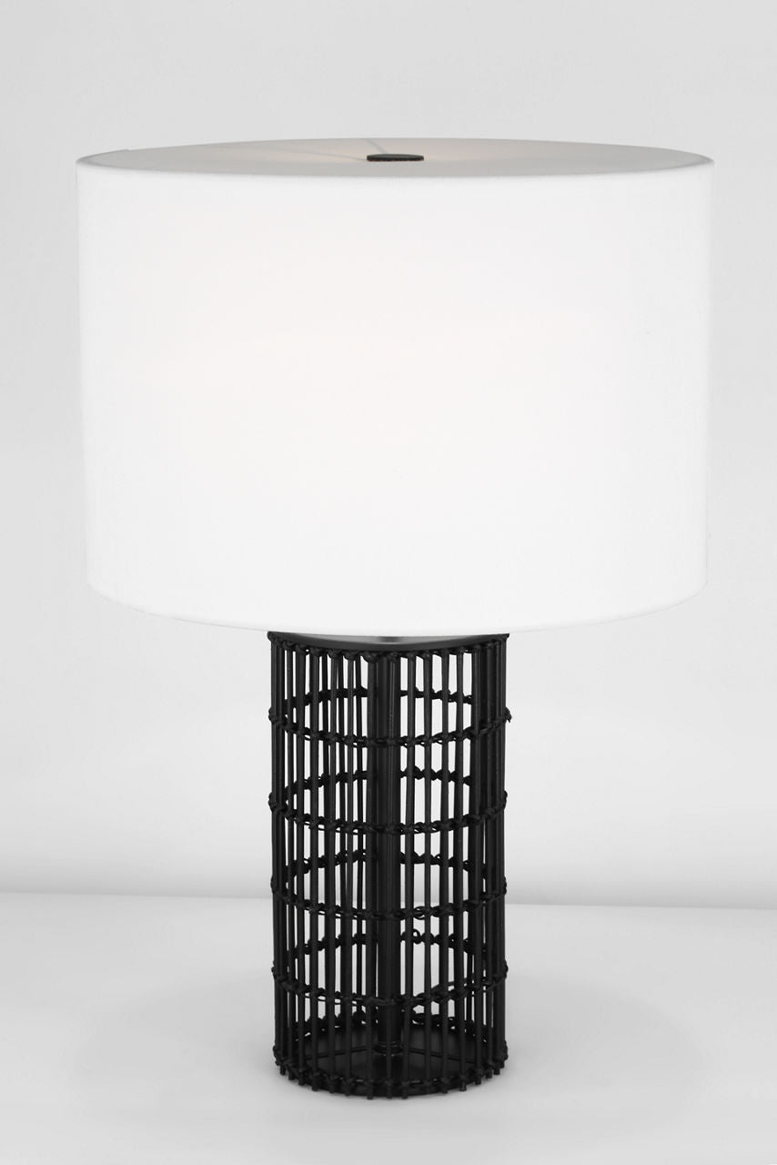 Elio Medium Table Lamp Aged Iron Bulbs Inc