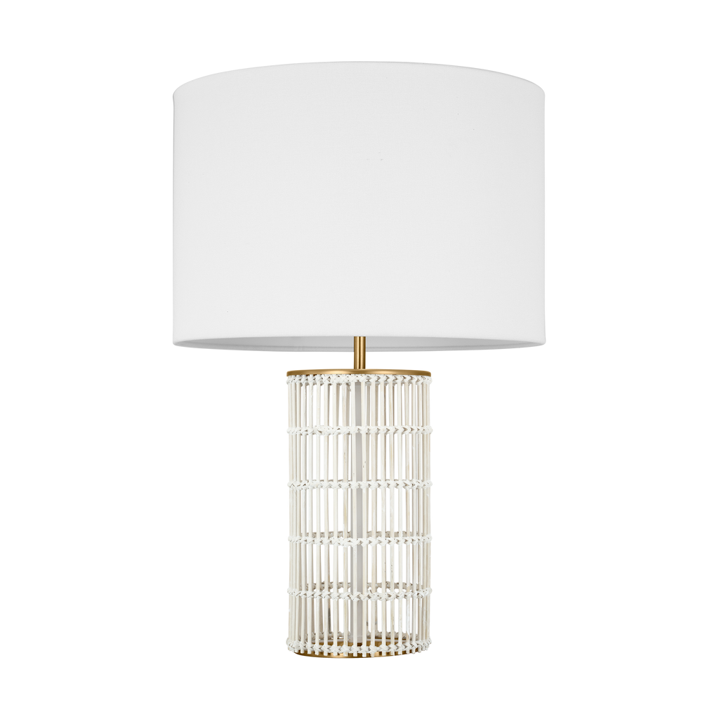 Elio Medium Table Lamp Burnished Brass Bulbs Inc