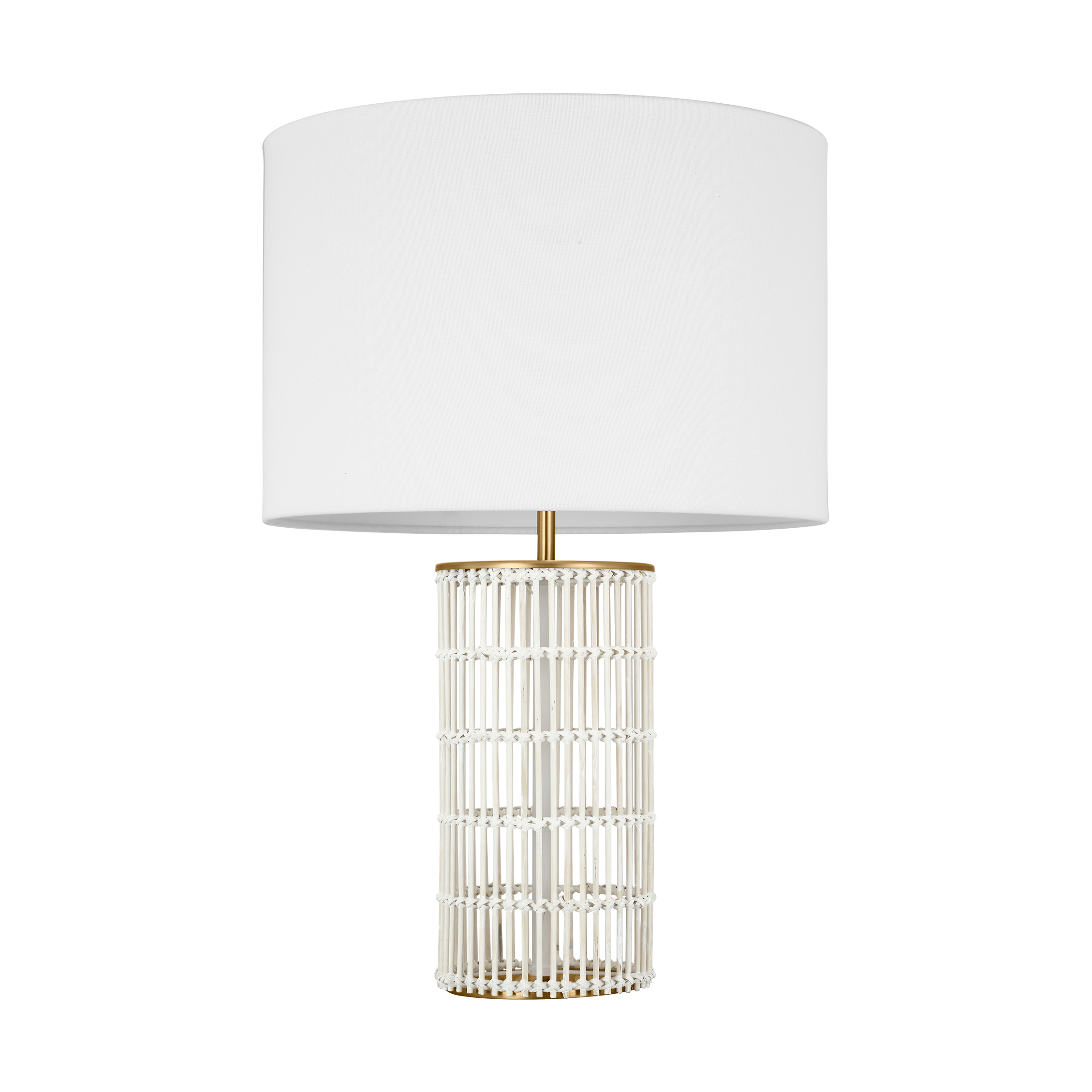 Elio Medium Table Lamp Burnished Brass Bulbs Inc
