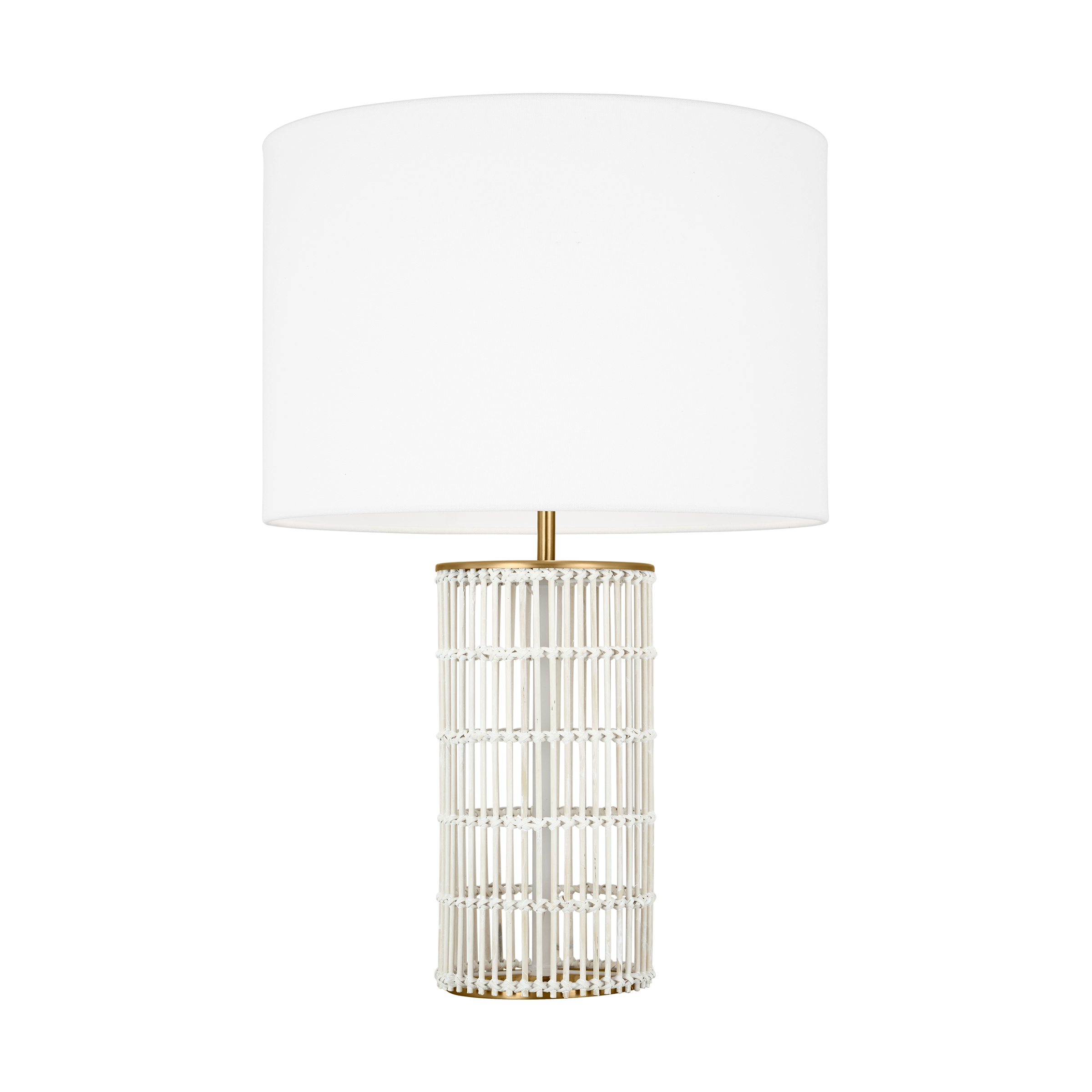 Elio Medium Table Lamp Burnished Brass Bulbs Inc