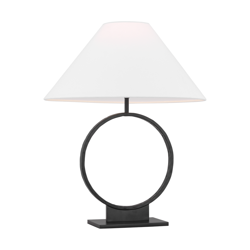 Orion Medium Table Lamp Aged Iron Bulbs Inc