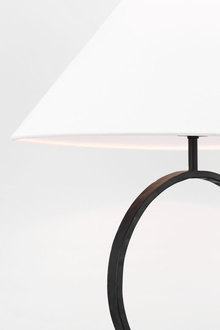 Orion Medium Table Lamp Aged Iron Bulbs Inc