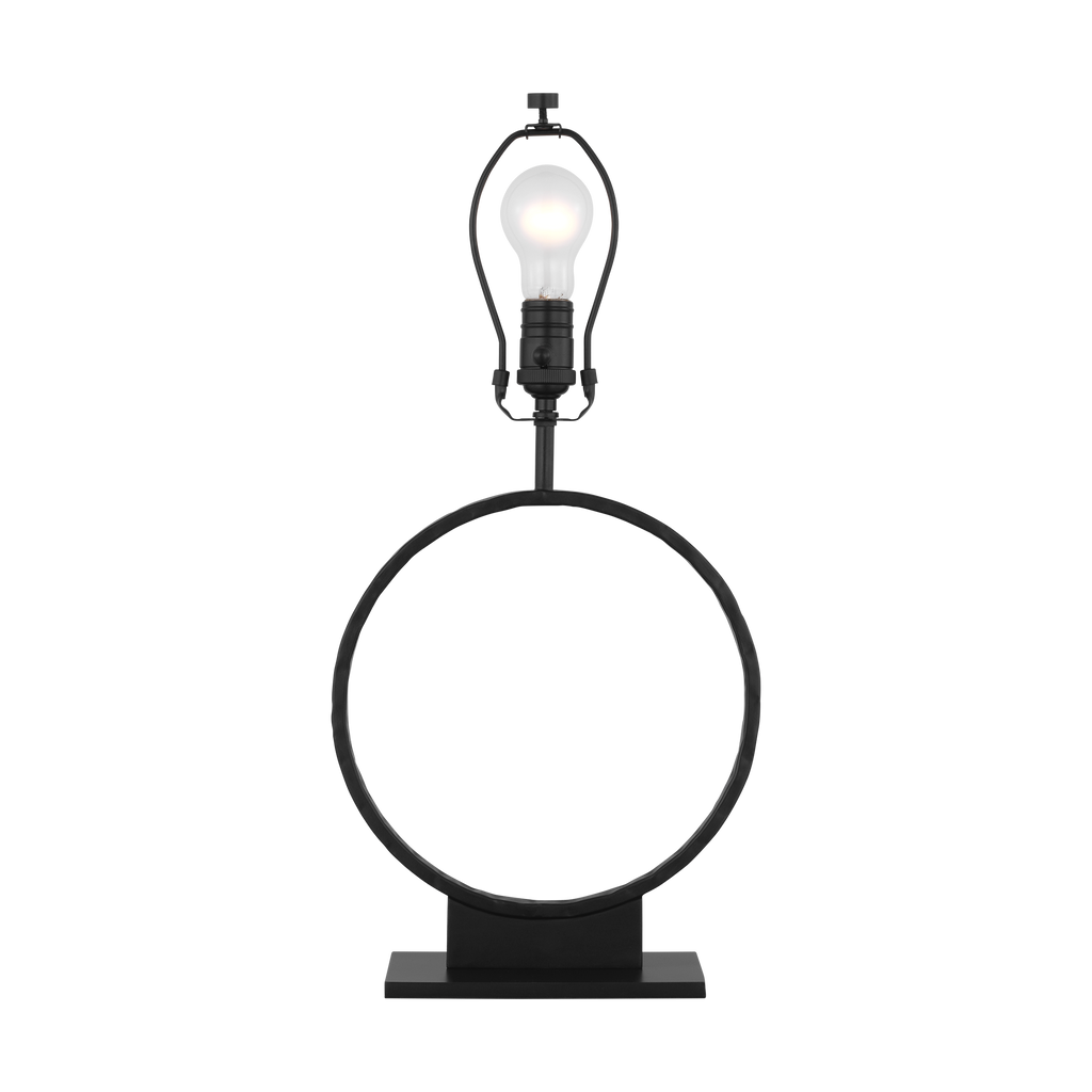 Orion Medium Table Lamp Aged Iron Bulbs Inc
