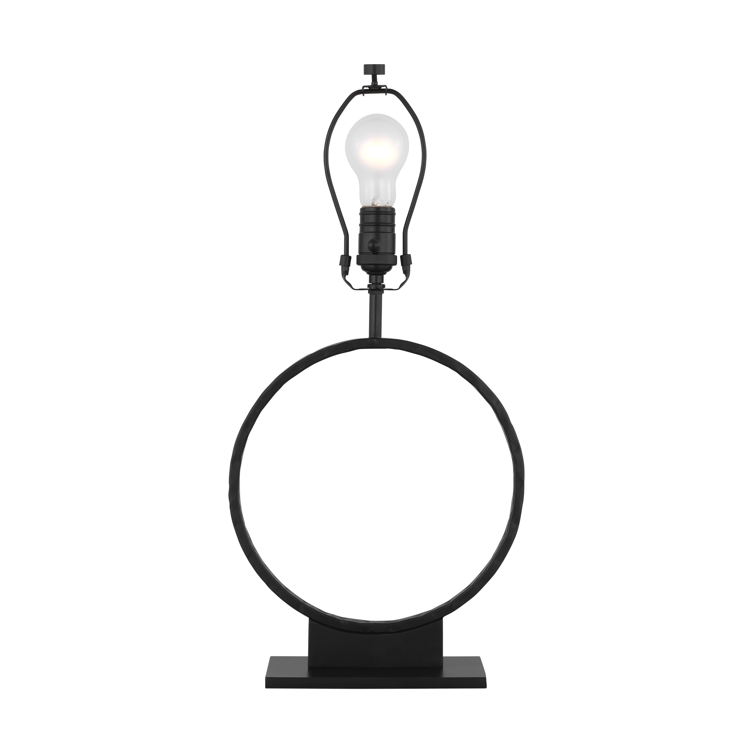 Orion Medium Table Lamp Aged Iron Bulbs Inc