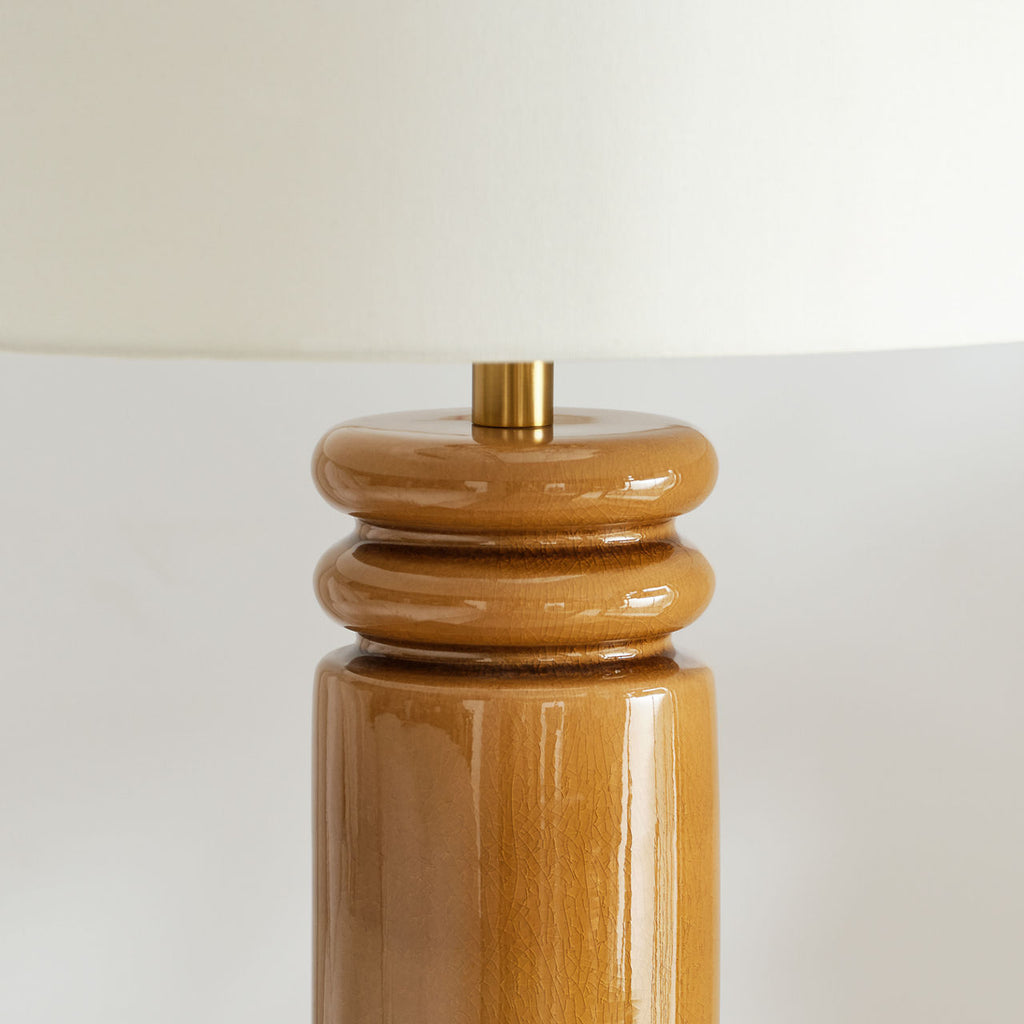 Feikudo Medium Table Lamp Cracked Honey