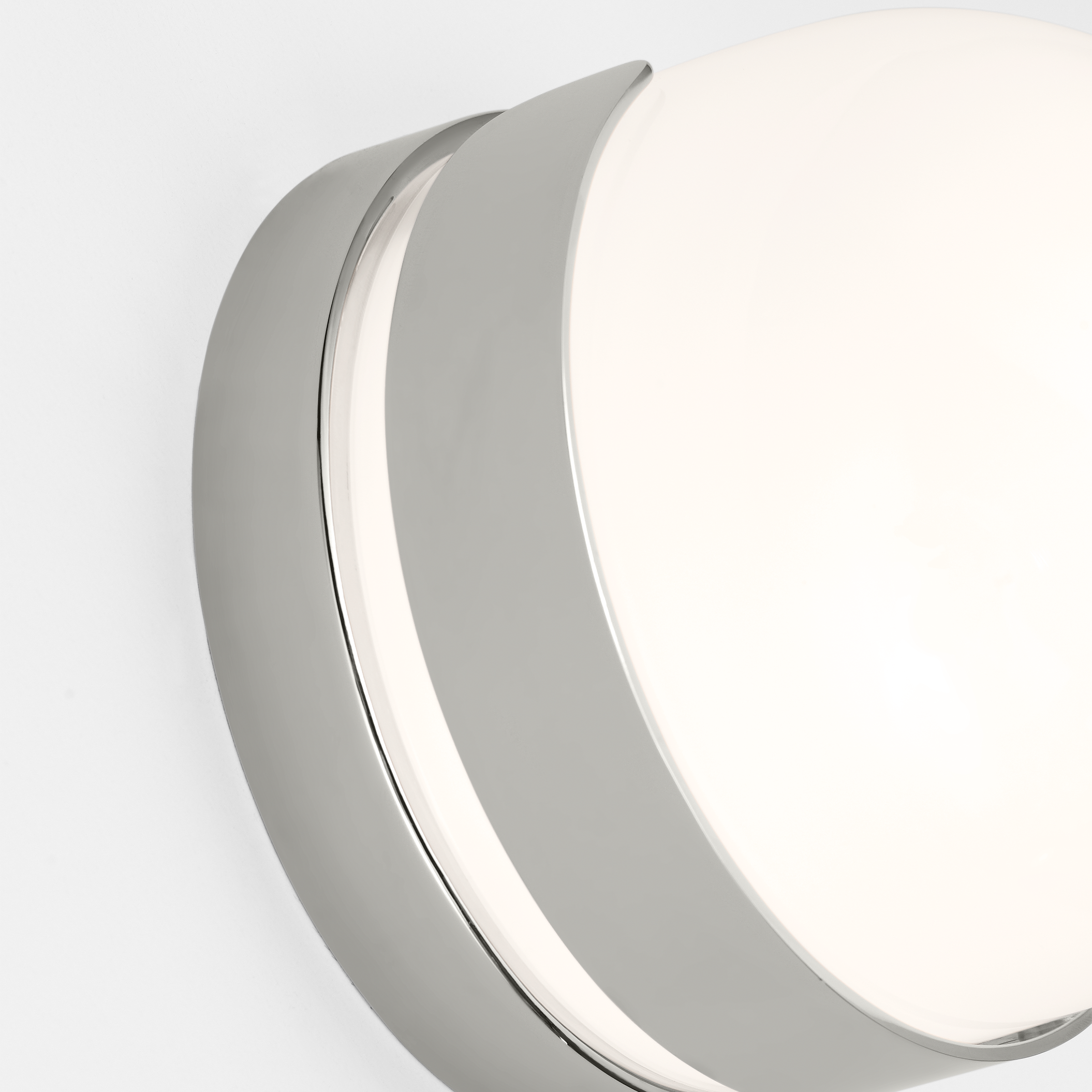 Syrie Small Vanity Polished Nickel Bulbs Inc