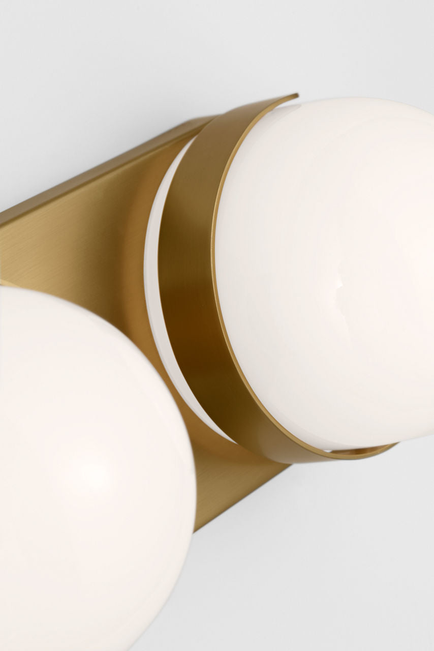 Syrie Medium Vanity Burnished Brass Bulbs Inc