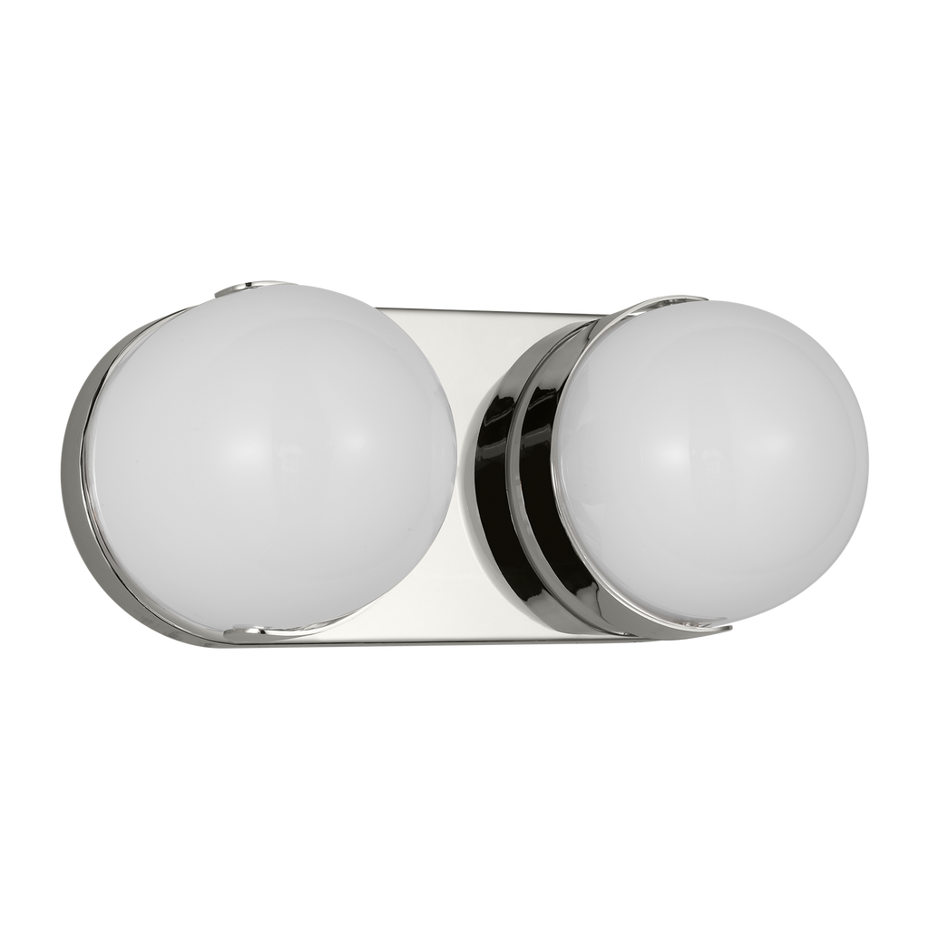 Syrie Medium Vanity Polished Nickel Bulbs Inc