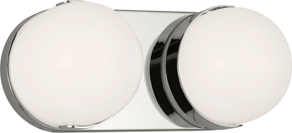Syrie Medium Vanity Polished Nickel Bulbs Inc