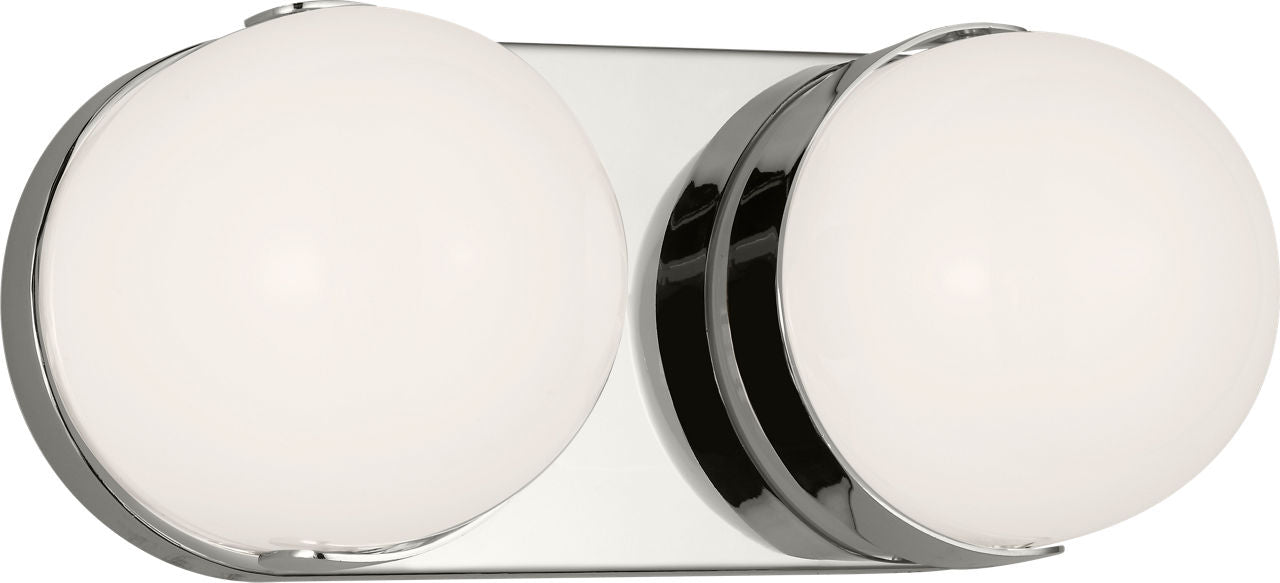 Syrie Medium Vanity Polished Nickel Bulbs Inc