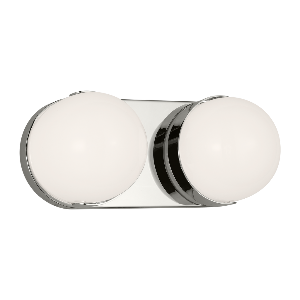 Syrie Medium Vanity Polished Nickel Bulbs Inc