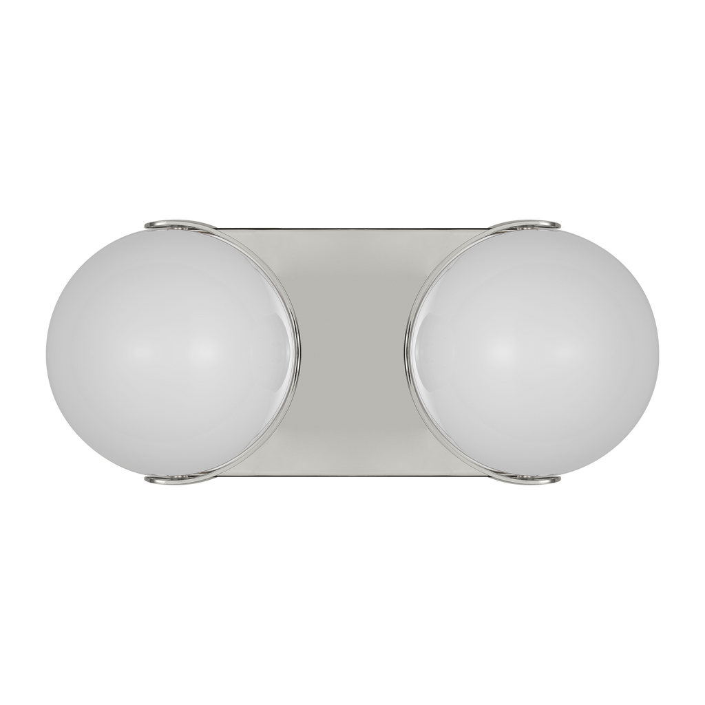 Syrie Medium Vanity Polished Nickel Bulbs Inc