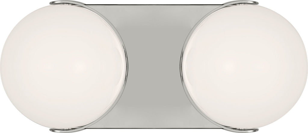 Syrie Medium Vanity Polished Nickel Bulbs Inc