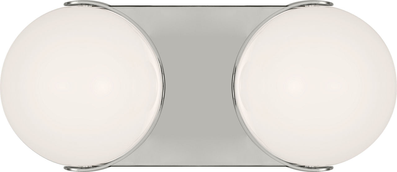 Syrie Medium Vanity Polished Nickel Bulbs Inc