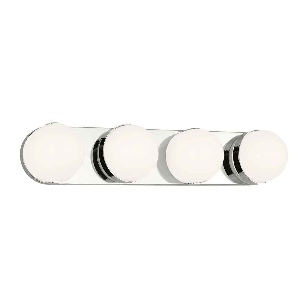 Syrie Large Vanity Polished Nickel Bulbs Inc