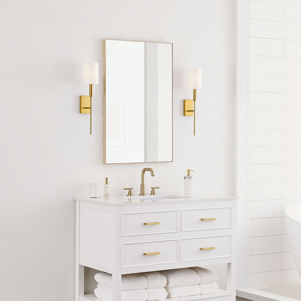 Brianna Tail Sconce Burnished Brass