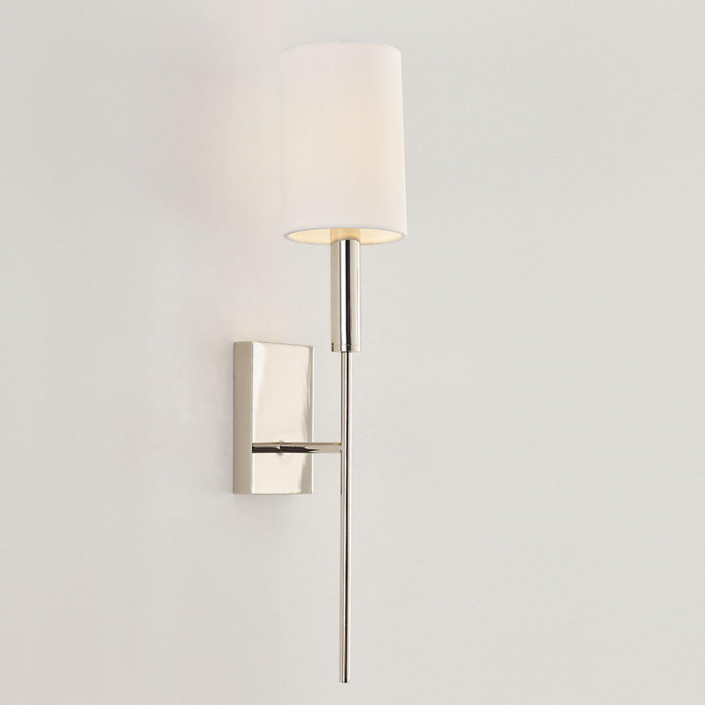 Brianna Tail Sconce Polished Nickel