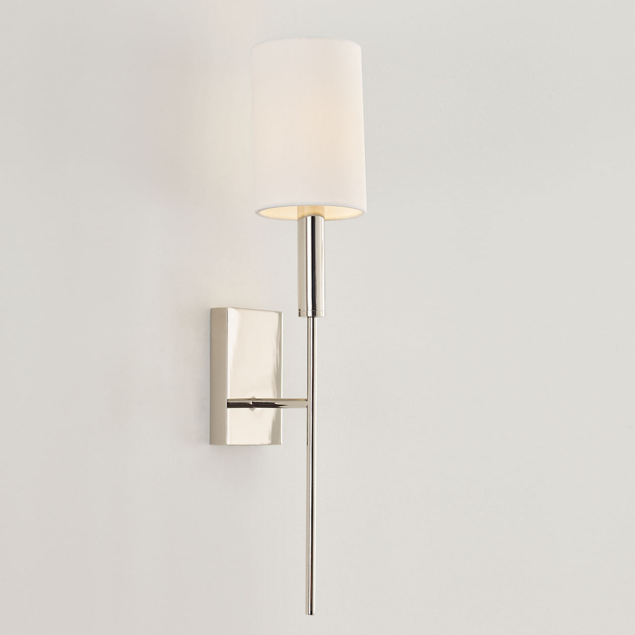 Brianna Tail Sconce Polished Nickel