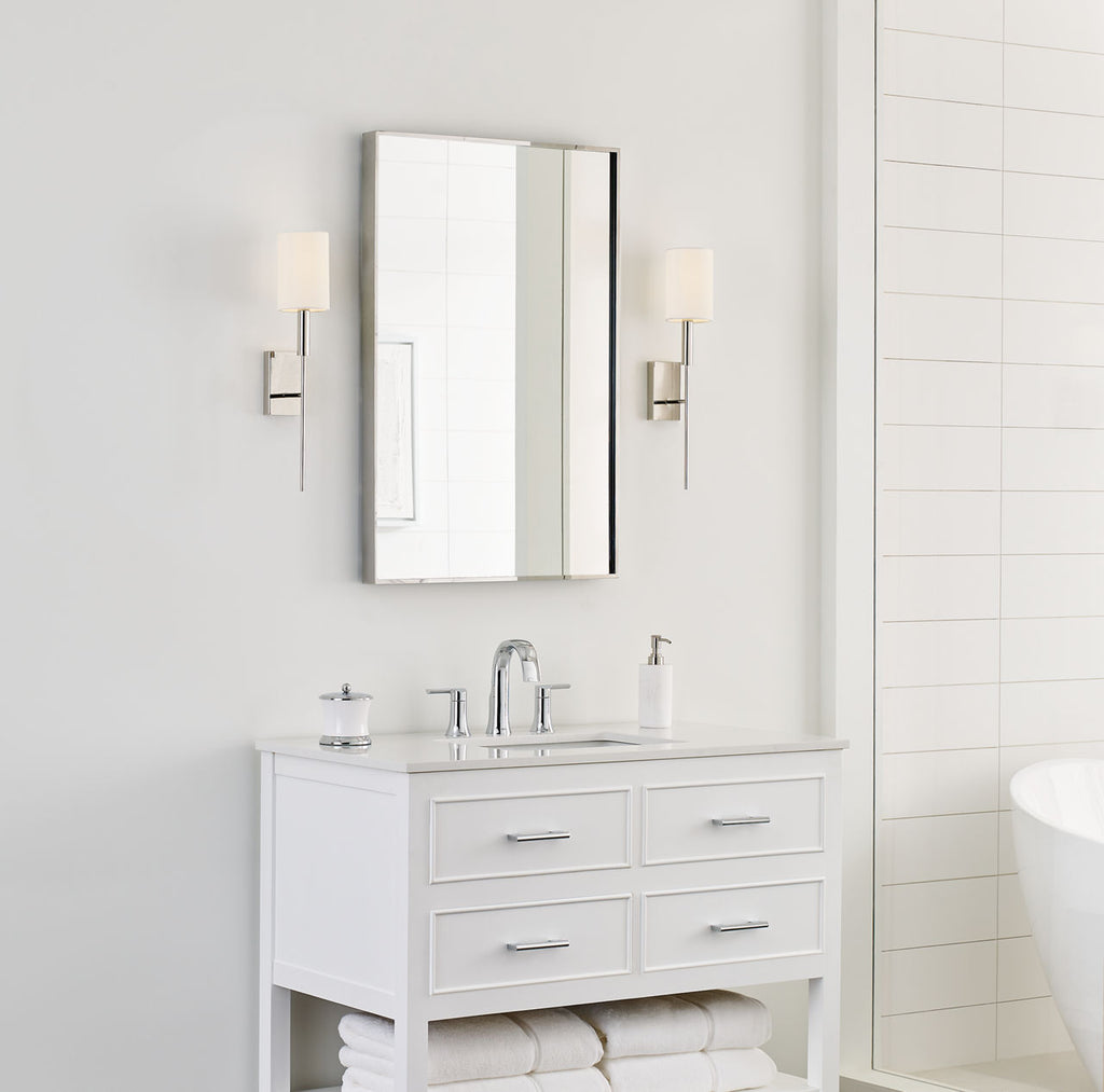 Brianna Tail Sconce Polished Nickel