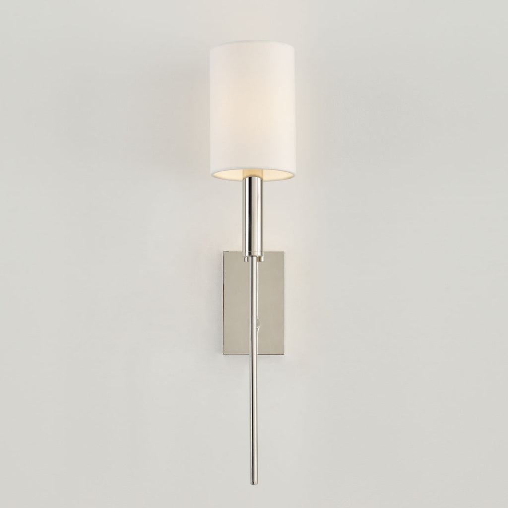 Brianna Tail Sconce Polished Nickel