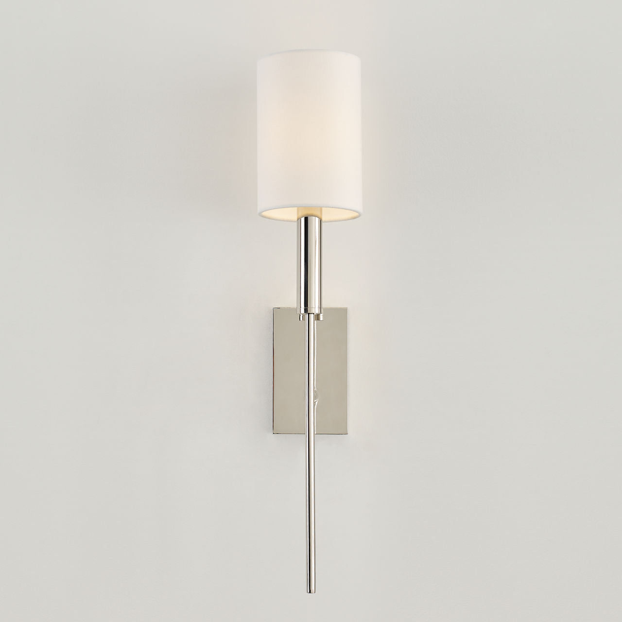 Brianna Tail Sconce Polished Nickel