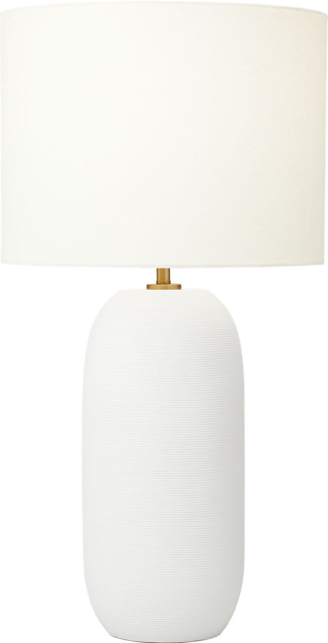 Fanny Slim Table Lamp Matte White Ceramic Bulbs Inc