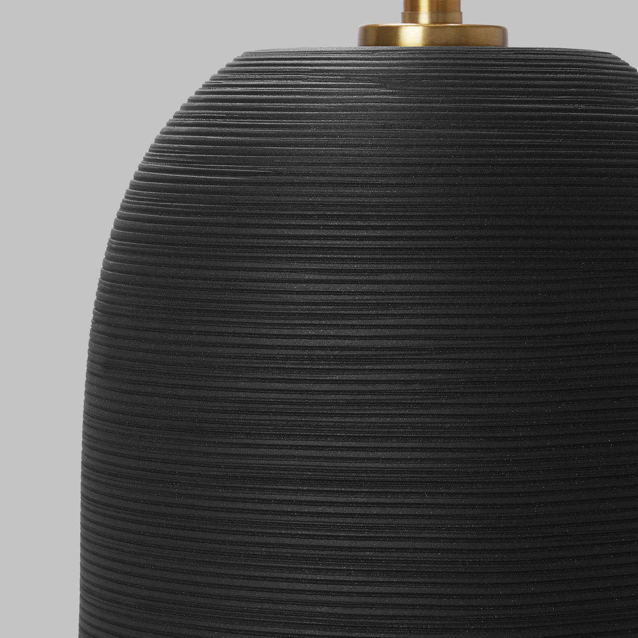 Fanny Slim Table Lamp Rough Black Ceramic Bulbs Inc