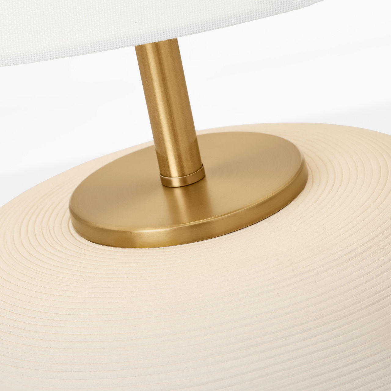 Fanny Wide Table Lamp Matte Concrete Bulbs Included