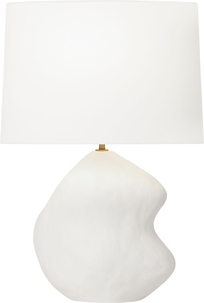 Broxton Medium Table Lamp Matte White Ceramic Bulbs Included