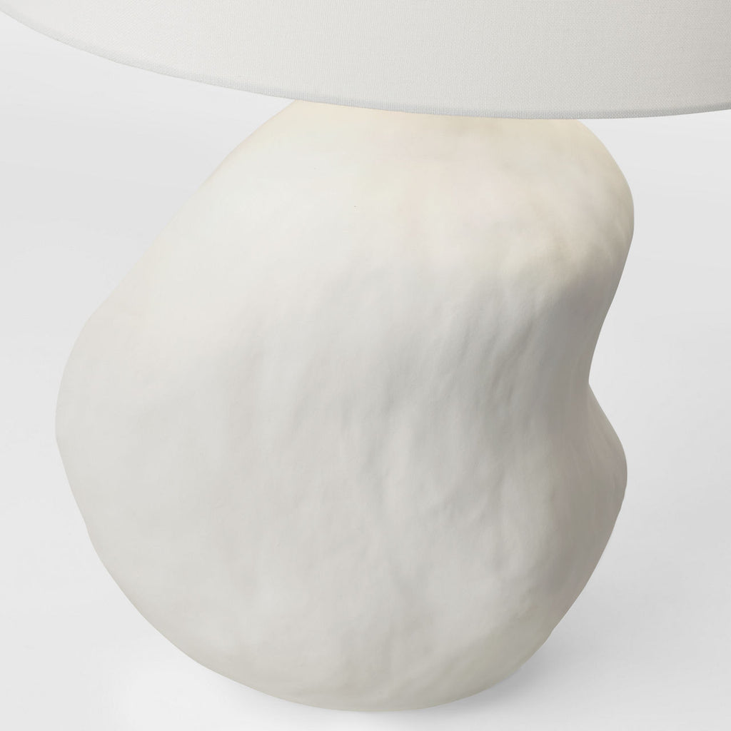 Broxton Medium Table Lamp Matte White Ceramic Bulbs Included
