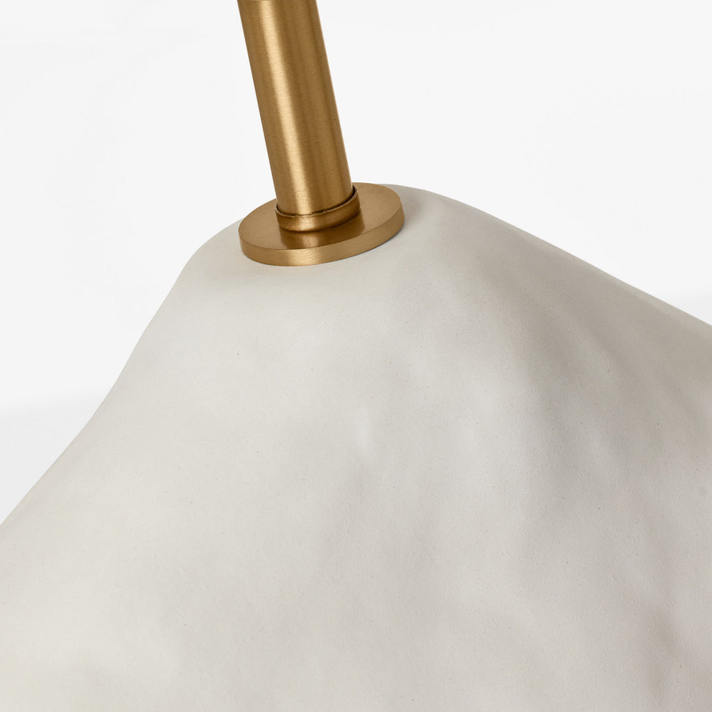 Broxton Medium Table Lamp Matte White Ceramic Bulbs Included