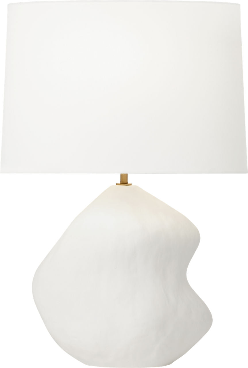 Broxton Medium Table Lamp Matte White Ceramic Bulbs Included