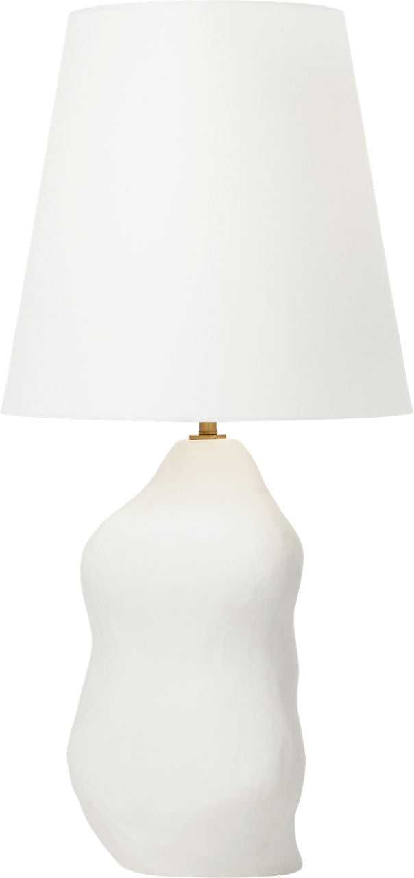 Broxton Medium Table Lamp Rough Black Ceramic Bulbs Inc
